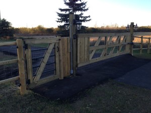 Custom Wood Slat Gate